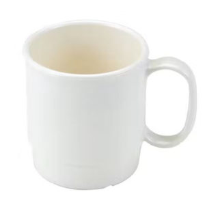 Taza 204 ml blanco policarbonato CAMBRO